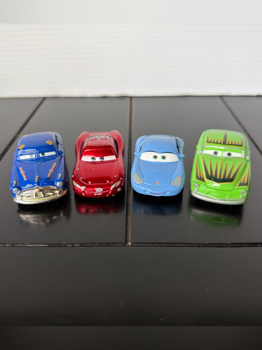 Disney Cars 1:55 Diecast Lot Doc Hudson, Cruisin' McQueen, Sally & Edwin Kranks